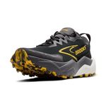 Brooks Mens Caldera 8 Sneaker, Black Rabbit Zest, 10.5 UK