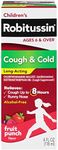 Robitussin Long-Acting Cough and Cold Medicine for Kids, Fruit Punch Flavor - 4 Fl Oz Bottle