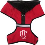 Pets First Collegiate Pet Accessories, Hooded Harness, Indiana Hoosiers, Medium