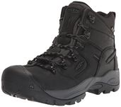 KEEN Utility Men's Pittsburg Energy 6inch Composite Toe Waterproof Industrial Work Boots, Black/Forged Iron, 12