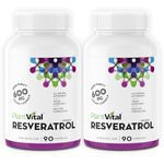 PlantVital RESVERATROL - High Potency 180 Vegan Capsules - Pure Resveratrol 600mg- Provides Antioxidants- Trans Resveratrol Supplements -Antioxidant Supplement