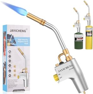 Propane Torch Head, Mapp Map Gas Torch Head, High Intensity JS12000 Trigger Start Gas Torch Head, Welding Torch with Ultra Swirl Flame, Soldering Torch for Soldering, Brazing, Welding, Searing Steak