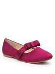 Paisley of London, Poppy Burgundy Slip-On Bridesmaid Shoes, Girls Elasticated Strap Occasion Shoes, 1 UK