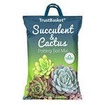 TrustBasket Succulent and Cactus Potting Soil Mix - 5 Kg | Well-Drained and Porous Soil Mix for Plants | Holds Optimum Moisture | Improves Growth & Development