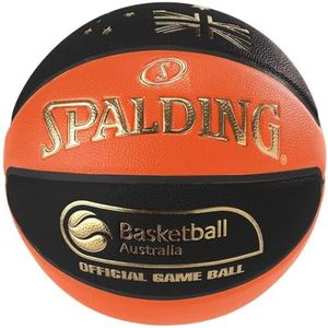 Spalding TF-1000 Legacy Official Basketball, Size 6, Black/Orange