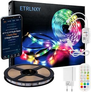 RGBIC Ruban LED 6m Dreamcolor Rétroéclairage LED TV for 85 à 105 pouces TV intelligent Applications and Télécommande, Synchroniser avec la Musique, USB LED Intégration IC Éclairage for TV Décoration