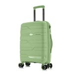 Nasher Miles Paris Hard-Sided Polypropylene Check-in Luggage Avacado Green 24 inch |65cm Trolley Bag