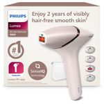 Philips Lumea 9000 Series IPL Hair Removal Device - Laser Hair Removal Alternative, SenseIQ Technology, 4 Attachments for Body, Face, Bikini and Underarms, Corded & Cordless Use, Model BRI957/00