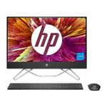 HP All-in-One PC 12th Gen Intel Core i5-1235U 24-inch(60.5 cm) FHD Anti Glare Desktop (8GB RAM/512GB/Windows 11/Wireless Keyboard and Mouse Combo/MSO/IR Privacy Camera/Jet Black) 24-cb1907in