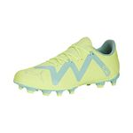 PUMA Men's Future Play Firm Artificial Ground Sneaker, Fast Yellow-puma Black-Electric Peppermint, 10