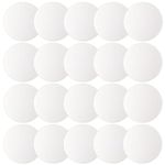 JULBEAR Door Stopper Wall Protector, 12PCS Door Knob Stoppers Wall Protector with Strong Back Adhesive,Quiet, Shock, Absorbent Silicone, Door Handle Bumpers and Protect Wall Surfaces (Round 2 inch)