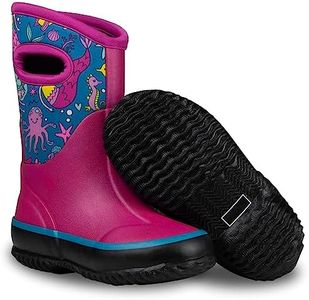 Lone Cone Insulating All Weather MudBoots for Toddlers and Kids - Warm Neoprene Boots for Snow, Rain, and Muck - Rush Hour, 10 Toddler