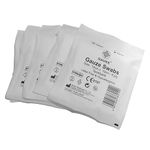 Sterile Gauze Swabs 10cm x 10cm - 50 Swabs (10 Packs of 5) First Aid 100% Woven Cotton