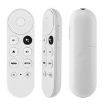 Voice Remote Control Replacement for 2020 Google TV 4K Snow, Fit for 2020 Google Chromecast 4K Snow G9N9N GA01920, with 2 Shortcut Buttons(Remote Only)