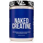 NAKED CREATINE - Pure Creatine Monohydrate - 2.2lb Bulk, Non-GMO, Gluten Free, Soy Free. Aid Muscle Growth & Strength Gains, No Artificial Ingredients - 5g per Serving - 200 Servings