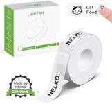 P21 Label Maker Tape, 14x40mm (0.55"x1.57") Self-Adhesive Label Compatible with P21 Label Maker for Home/Office/School, 180 Labels, Transparent