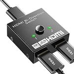 HDMI Switch Splitter 4K@60hz, Alumi