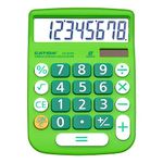 CATIGA CD-8185 Office and Home Style Calculator - 8-Digit LCD Display - Suitable for Desk and On The Move use. (Green)