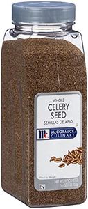 McCormick Culinary Whole Celery Seed, 16 oz - One 16 Ounce Container of Celery Seeds for Cooking, Perfect Salt Substitute to Enhance Vegetable and Meat Dishes