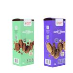 Ancient Roots Combo of Multigrain Cookies & Oats & Seeds Cookies - 150g of Each (Pack 2) / Delicious Biscuits (16-18 Pcs) / For Healthy Snacks / Breakfast / Best Paired with Tea & Coffee / No Maida / No Sugar / No Palm Oil /100% Butter & Jaggery Cookies / Healthy Breakfast Cookies / Gluten Free / Vacuum Pack