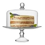 Libbey Selene Glass Cake Stand with
