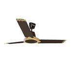 RR Signature (Previously Luminous) Jaipur Bandhej 1200mm Designer Ceiling Fan For Home (2 Year Warranty, Shalimar gold)