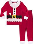 MOMBEBE COSLAND Baby Boys Christmas Pyjamas Sets Girl Santa Claus PJS Sleepwear 1-2 Years Red