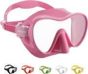 CRESSI F1 Mask Pink - Frameless Mask for Diving and Snorkeling, Pink, One Size, Unisex