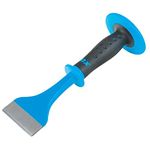 OX Tools 3" Floor/Brick Chisel with Rubber overmolded Hand Guard