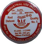 Aadvay BIC Solder wire Rosin core Tin|Lead (22Swg, Red Deluxe)- 500 Gm