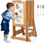 GYMAX Kids Step Stool, Wooden Kitch