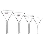 stonylab 4pcs Glass Funnel Set, Hea