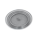 Royals Stainless Steel Heavy Gauge Ciba/Lids/Tope, Net Cover, Vessel Cover, Set of 4 pcs