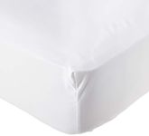 Elegance Linen Hospitality Special Treatment Construction Luxurious Ultra Soft White Single Fitted Sheet, Queen