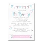 Personalised Baby Shower"A Message From The Bump" Poem Table Sign (BS1)