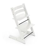 Tripp Trapp Chair from Stokke, White - Adjustable, Convertible Chair for Toddlers, Children & Adults - Convenient, Comfortable & Ergonomic - Classic Design