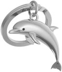 O meta[l]morphose METALMORPHOSE MTM145-01 Dolphin Keyring, silver, One Size, Silver, One Size