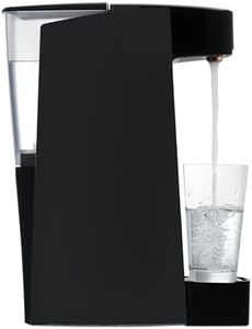 Carbon8 One Touch Sparkling Water Maker - Countertop Water Mineralizer/Dispenser - Black