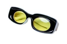 LitVibes Men Women Sunglasses Shades Glasses Modern Eyegear Smart Wear Goggles Unique Stylist Fashionable Eyewear For Party UV Protection For Eyes - Frame (Black & white) Lens (Yellow)