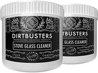 Dirtbusters Stove Glass Cleaner, Powerful Pro Cleaning Paste For All Log Burner, Stove & Fireplace Window & Glass (2x500g)