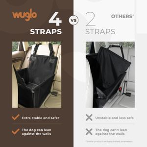 Wuglo Extra Stable Dog Car Seat – Secure Pet Booster for Cars