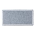 Martha Stewart Mira Modern Heathered Anti-Fatigue Air-Infused Kitchen Mat, Blue, 19.6"x39"