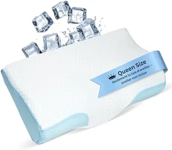 Derila Queen Size Cooling Pillowcase | Optimal Temperature Control for Your Memory Foam Pillow for Perfect Sleep. Quality Material White Pillowcase ensures Anti Snore Pillows