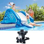 Intex Intex 131" x 81" x 46" Inflatable Swimming Pool Water Slide Play Center with Water Sprayer and Electric Air Pump