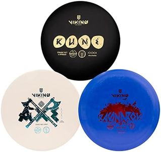 Viking Discs Starter Disc Golf Set - 3 disques de Frisbee pour Toutes Les Distances, approuvés par la PDGA - Sports d'extérieur pour Adultes et Enfants. - Putter, Mid-Range, Driver