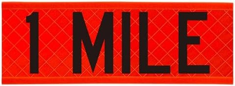 Xpose Safety Reflective 1 MILE Overlay for 48" Roll-Up Traffic Signs – High-Visibility MUTCD-Compliant Sign Cover for Temporary Traffic Control & Work Zones