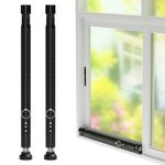 Sliding Door Security Bar 2Pack, 2 in 1 Patio Door Security Bar Window Security Lock, 16 to 51 Inch Adjustable Child Proof Window Security Bars Heavy Duty Sliding Glass Door Lock Bar