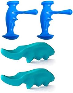 Herramienta de Masaje de Tejido Profundo,Forreen 4 Piezas Masajeador de Pulgar Plástico Acogedor Eficaz Durable Masajeador de Mano para Masaje Espalda Cuello Hombros Manos Pies