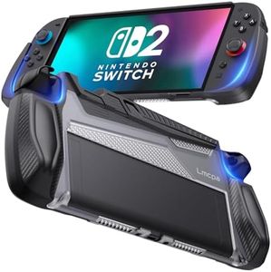 Lmcpa Dockable Case for Nintendo Switch 2 (2025)[7.9 inch] - TPU Grip Protective Cover for Switch Next Gen 2025 Console & Joy-Con Controller Accessories - Black