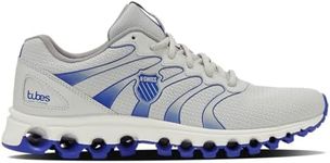 K-Swiss Men's Tubes 200 Training Shoe, Oyster Mushroom/Surf The Web/Bright White, 6.5 M